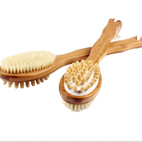 bamboo bath brush and massager Bamboo Dual Head Bath Brush and Massager measurements