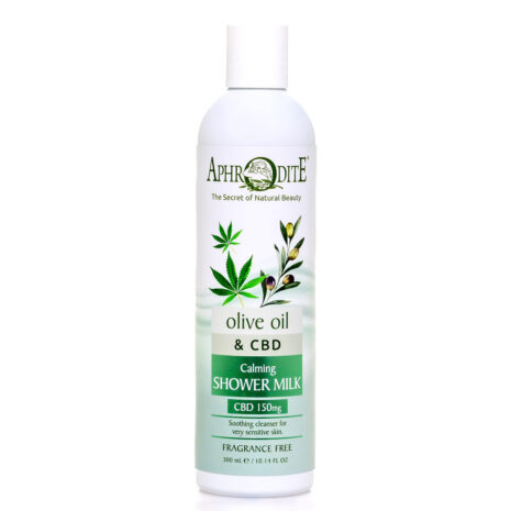 Aphrodite CBD calming shower milk