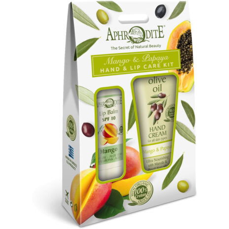 Aphrodite Hand and Lip Care Kit Mango Papaya