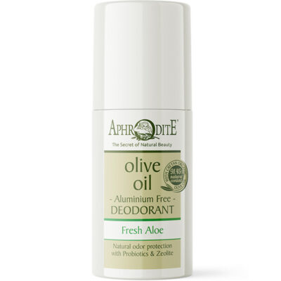 Aphrodite Aluminum Free Refreshing Deodorant with Olive Oil & Aloe Vera 50ml