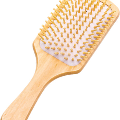 large wood paddle hair brush