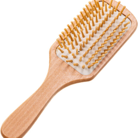 Medium Natural Wood Paddle Hair Brush